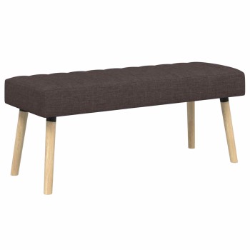 Csatorna-parnás pad sötét barna 110 x 40 x 46 cm szövet