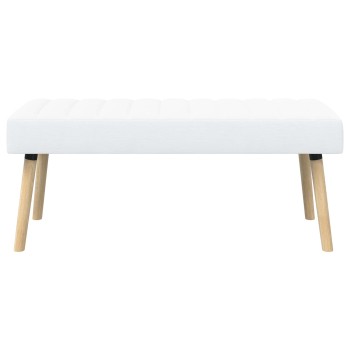 Csatorna-parnás pad fehér 110 x 40 x 46 cm szövet
