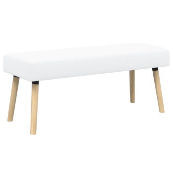 Csatorna-parnás pad fehér 110 x 40 x 46 cm szövet