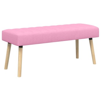 Csatorna-parnás pad rózsaszín 110 x 40 x 46 cm szövet