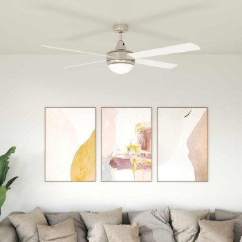 Fényventilátor távirányítóval ø 130 cm fehér