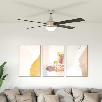 Fényventilátor távirányítóval ø 130 cm sötét barna