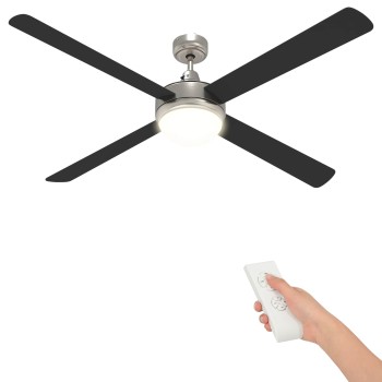 Fényventilátor távirányítóval ø 130 cm fekete