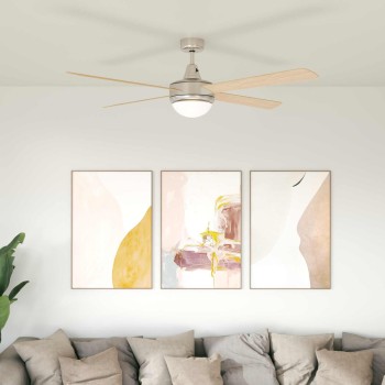 Fényventilátor távirányítóval ø 130 cm sonoma