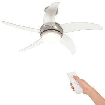 Fényventilátor távirányítóval ø 110 cm átlátszó