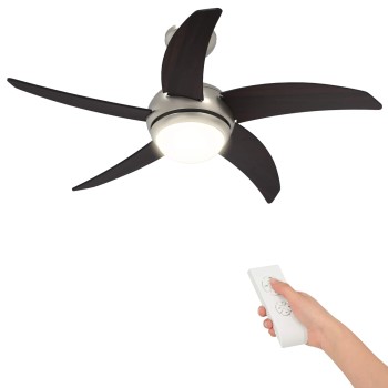 Fényventilátor távirányítóval ø 110 cm sötét barna