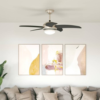 Fényventilátor távirányítóval ø 110 cm fekete