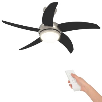 Fényventilátor távirányítóval ø 110 cm fekete