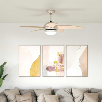 Fényventilátor távirányítóval ø 110 cm sonoma