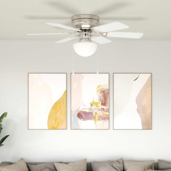 Mennyezeti ventilátor lámpával ø 82 cm fehér