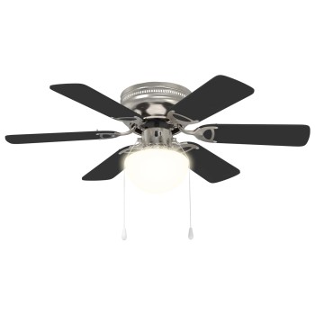 Mennyezeti ventilátor lámpával ø 82 cm fekete