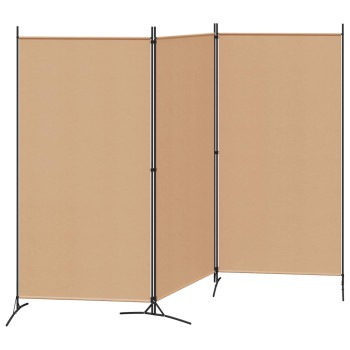 3-panelos válaszfal bézs 260 x 180 cm szövet