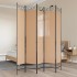 5-paneles szoba elválasztó bézs 200 x 200 cm szövet