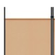6-paneles szobaelválasztó bézs 300 x 220 cm szövet