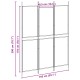 3-paneles szoba elválasztó bézs 150 x 200 cm szövet