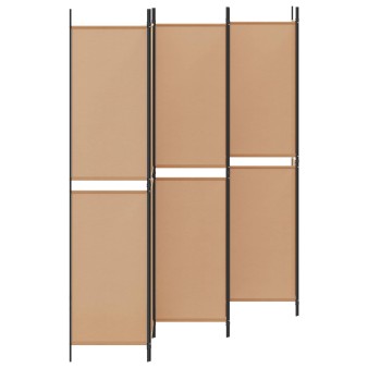 6-paneles szobaelválasztó bézs 300 x 220 cm szövet