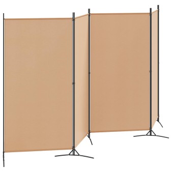 4-paneles szoba elválasztó bézs 346 x 180 cm szövet