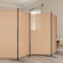 5-paneles szoba elválasztó bézs 433 x 180 cm szövet