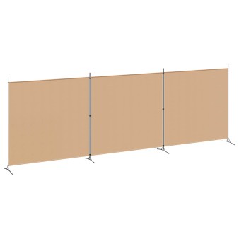 4-paneles szoba elválasztó bézs 525 x 180 cm szövet