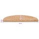 Öntapadós lépcsőszőnyegek 15 pcs arany 80 x 24,5 x 3,5 cm