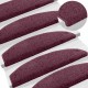 Öntapadós lépcsőszőnyegek 15 pcs sötét lila 80 x 24,5 x 3,5 cm