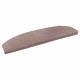 Öntapadós lépcsőszőnyegek félkör 15 pcs bézs 80 x 24,5 x 3,5 cm