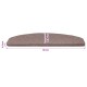 Öntapadós lépcsőszőnyegek félkör 15 pcs bézs 80 x 24,5 x 3,5 cm