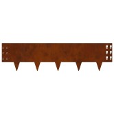 Fűszegélyezés 30 pcs 100 x 25 cm acél rozsdás Fűszegélyezés 30 pcs 100 x 25 cm acél rozsdás