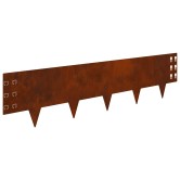 Fűszegélyezés 30 pcs 100 x 25 cm acél rozsdás Fűszegélyezés 30 pcs 100 x 25 cm acél rozsdás