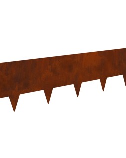 Fűszegélyezés 30 pcs 100 x 25 cm acél rozsdás