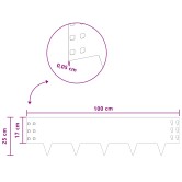 Fűszegélyezés 30 pcs 100 x 25 cm acél rozsdás Fűszegélyezés 30 pcs 100 x 25 cm acél rozsdás