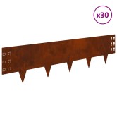 Fűszegélyezés 30 pcs 100 x 25 cm acél rozsdás Fűszegélyezés 30 pcs 100 x 25 cm acél rozsdás