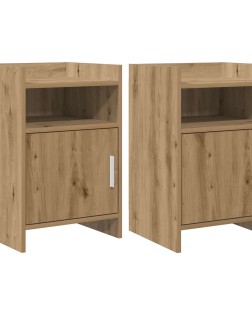 Éjjeliszekrények 2 pcs kézműves tölgy 40 x 36 x 60 cm
