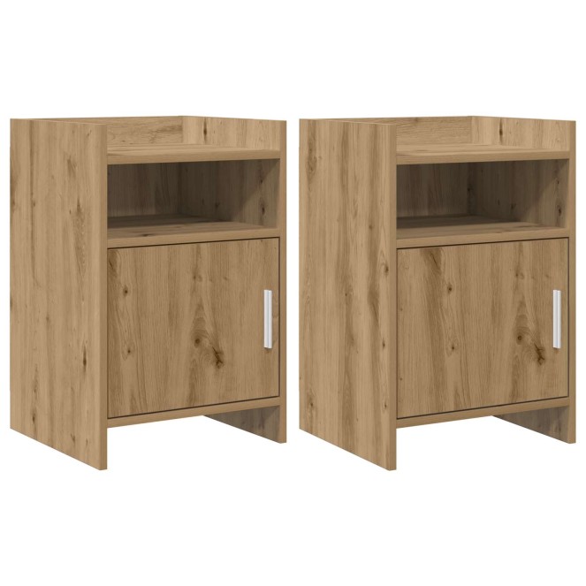 Éjjeliszekrények 2 pcs kézműves tölgy 40 x 36 x 60 cm