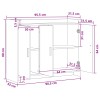 Széf antik fa 98,5 x 33 x 80 cm szerelt fa
