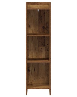Könyvszekrény antik fa 30 x 30 x 111 cm szerelt fa