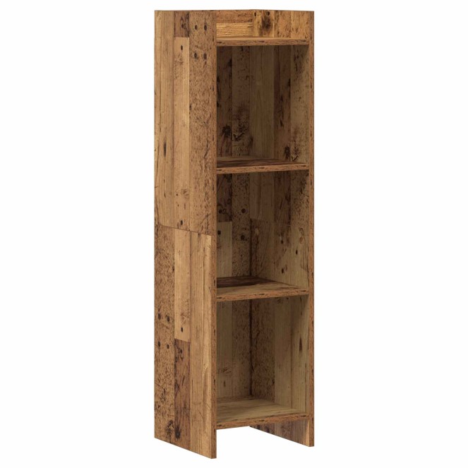 Könyvszekrény antik fa 30 x 30 x 111 cm szerelt fa Könyvszekrény antik fa 30 x 30 x 111 cm szerelt fa
