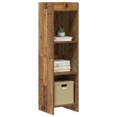 Könyvszekrény antik fa 30 x 30 x 111 cm szerelt fa Könyvszekrény antik fa 30 x 30 x 111 cm szerelt fa