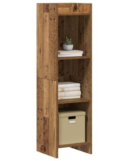 Könyvszekrény antik fa 30 x 30 x 111 cm szerelt fa