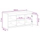 Cipőszekrény tárolóval antik fa 100 x 39,5 x 51 cm szerelt fa