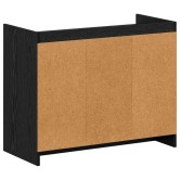 Cipőszekrény fekete tölgy 85 x 39,5 x 70 cm szerelt fa