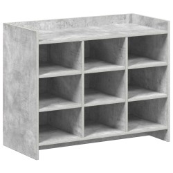 Cipőszekrény tárolóval betonszürke 85 x 39,5 x 70 cm szerelt fa