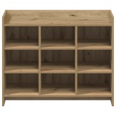 Cipőszekrény kézműves tölgy 85 x 39,5 x 70 cm szerelt fa
