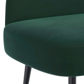 Kárpitozott pad háttámlával sötétzöld 110 x 60 x 76 cm bársony