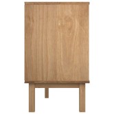 Fiókos szekrény otta fekete 111 x 43 x 73,5 cm tömör fenyőfa Fiókos szekrény otta fekete 111 x 43 x 73,5 cm tömör fenyőfa