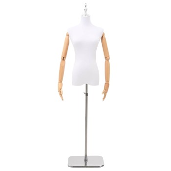 Állítható 156-226 cm-es manöken talppal női pp fehér