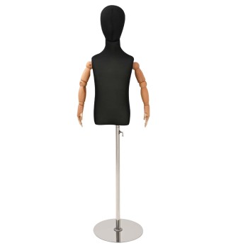 Állítható 120-150 cm manöken alappal egynemű pp fekete