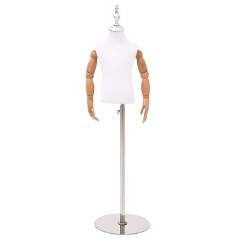Állítható 120-157 cm manöken alappal egynemű pp fehér