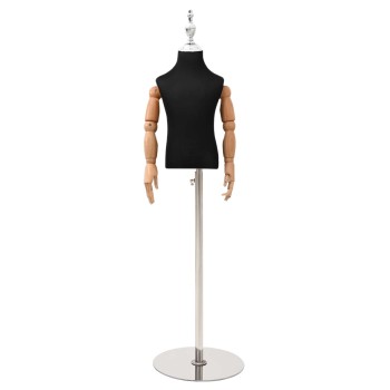 Állítható 120-157 cm manöken alappal egynemű pp fekete