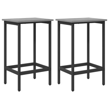 Bárszék 2 db szürke sonoma 40 x 32 x 74 cm szerelt fa